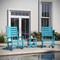 Flash Furniture Manchester 3-Pc Set w/2 Contemporary All-Weather HDPE Rocking Chairs and End Table, Blue LE-HMP-2002-2-T1517H-BL-GG - alternate 2